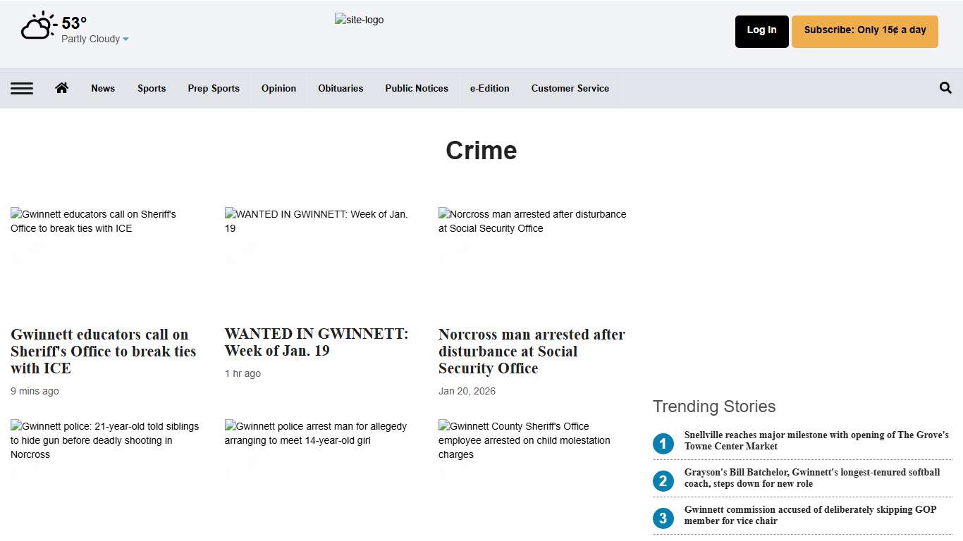 Crime | gwinnettdailypost.com